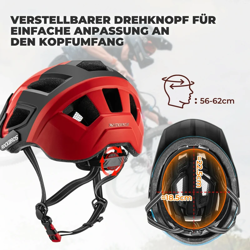 Fahrradhelm Einheitsgröße 56-62 cm