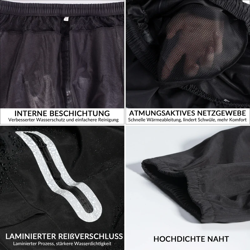 Wasserabweisende Herren-Regenhose für Fahrrad & Outdoor