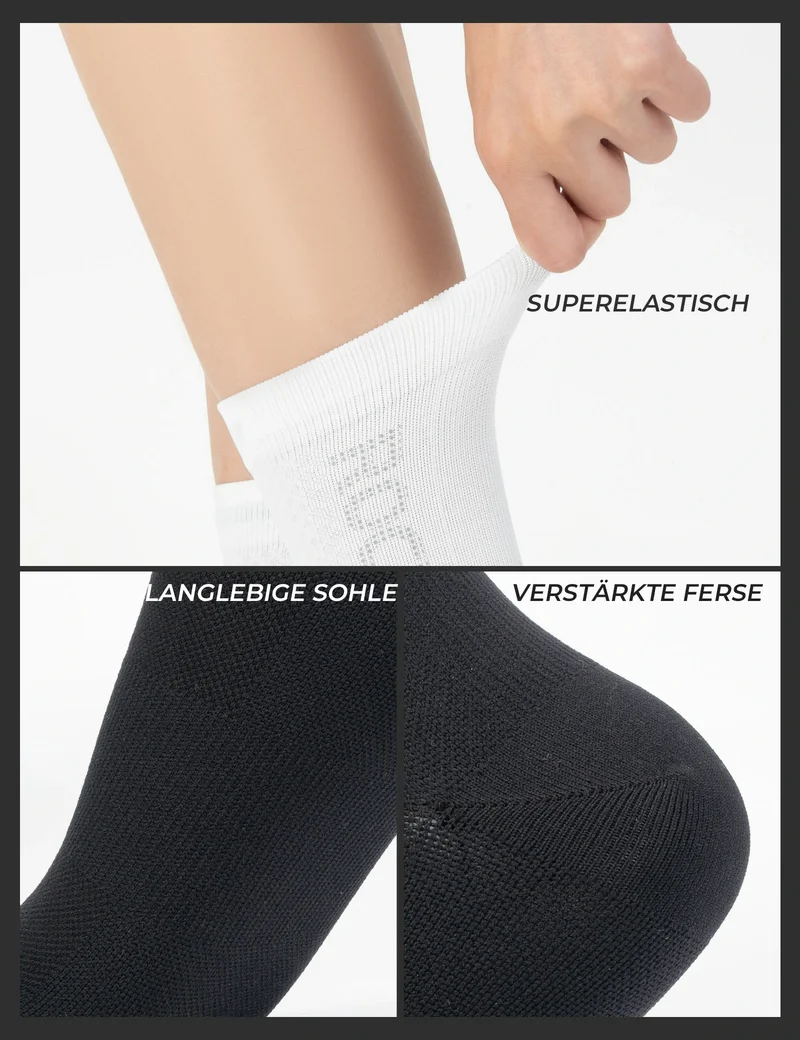 Fahrradsocken Reflektierendes Logo Zweipaarpackung