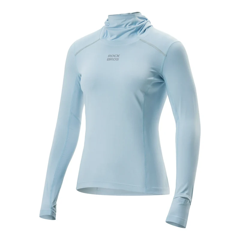 Damen Langarm Radtrikot – Antibakteriell, UV-Schutz, Reflektierend mit Zopfauslass & Smartwatch-Fenster