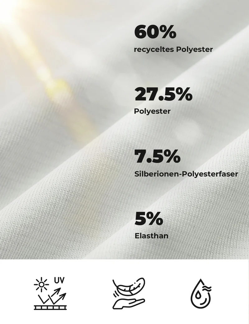 Damen Langarm Radtrikot – Antibakteriell, UV-Schutz, Reflektierend mit Zopfauslass & Smartwatch-Fenster
