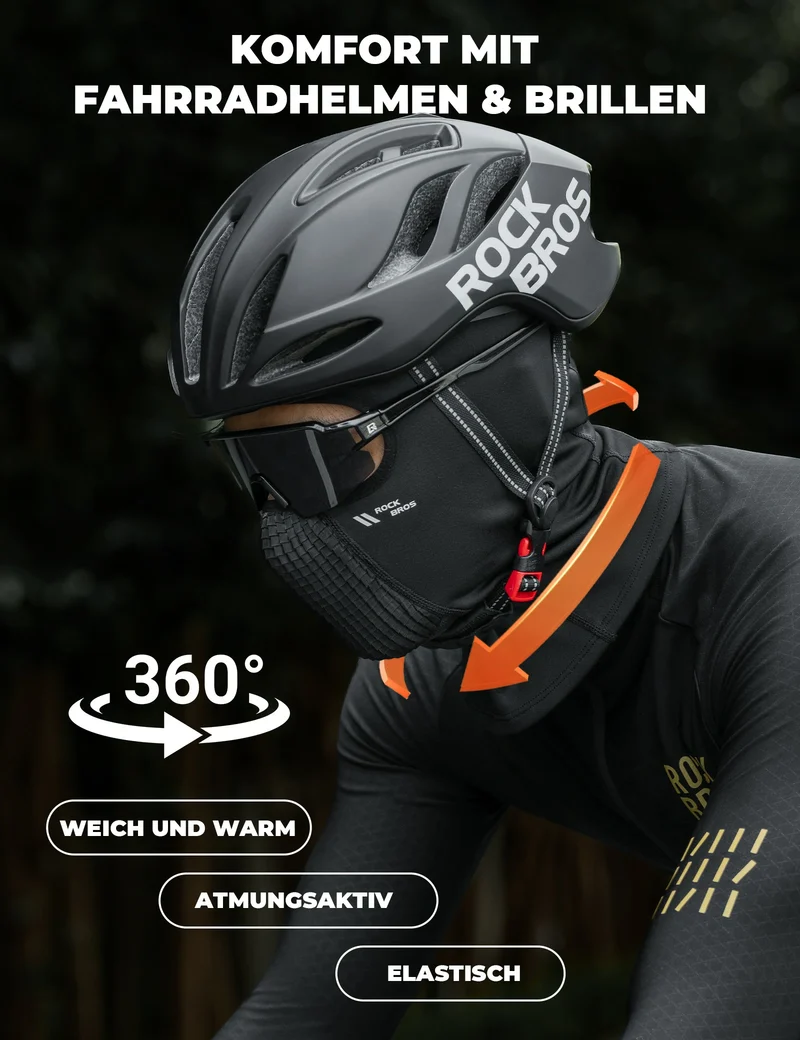 Fleece-Sturmhaube Winter Atmungsaktive Balaclava Skimaske
