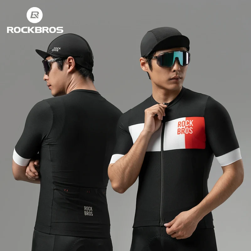Herren Radtrikot Kurzarm im Colorblock-Design