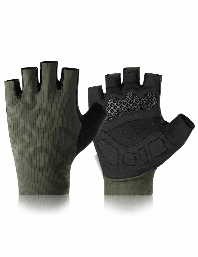 Halbfinger-Fahrradhandschuhe Sommer Elastisch & Atmungsaktiv, Anti-Rutsch- und Dämpfungspolster