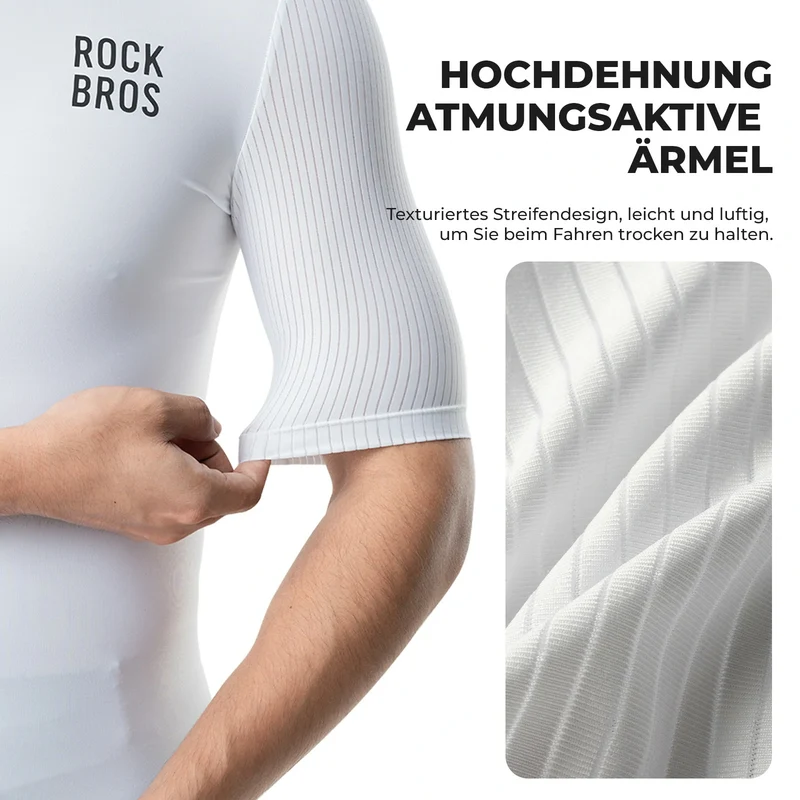 Herren Fahrradtrikot Kurzarm – Atmungsaktiv, Reflektierend