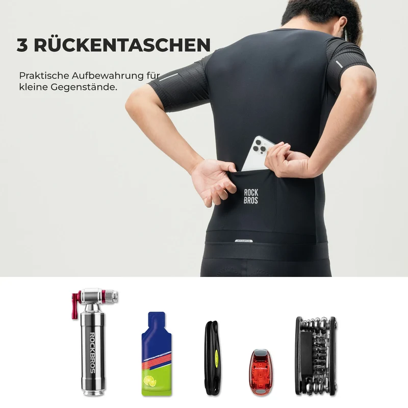Herren Fahrradtrikot Kurzarm – Atmungsaktiv, Reflektierend