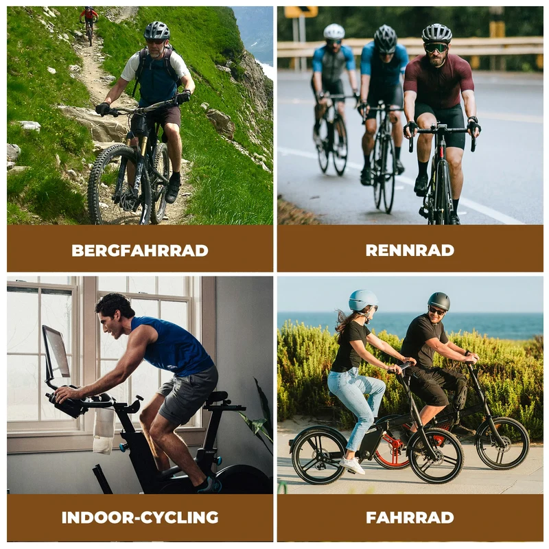 Trägerhose Fahrradhose Herren Gepolstert, Atmungsaktive Schnelltrocknend