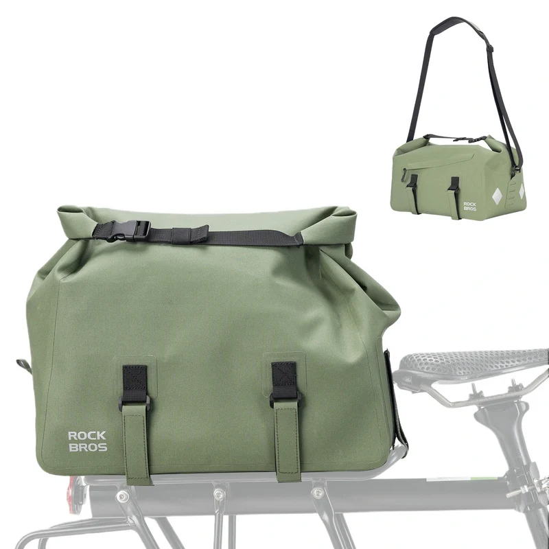100% Wasserdichte Fahrrad-Gepäcktasche für Gepäckträger 16L-AS-155 RideMate