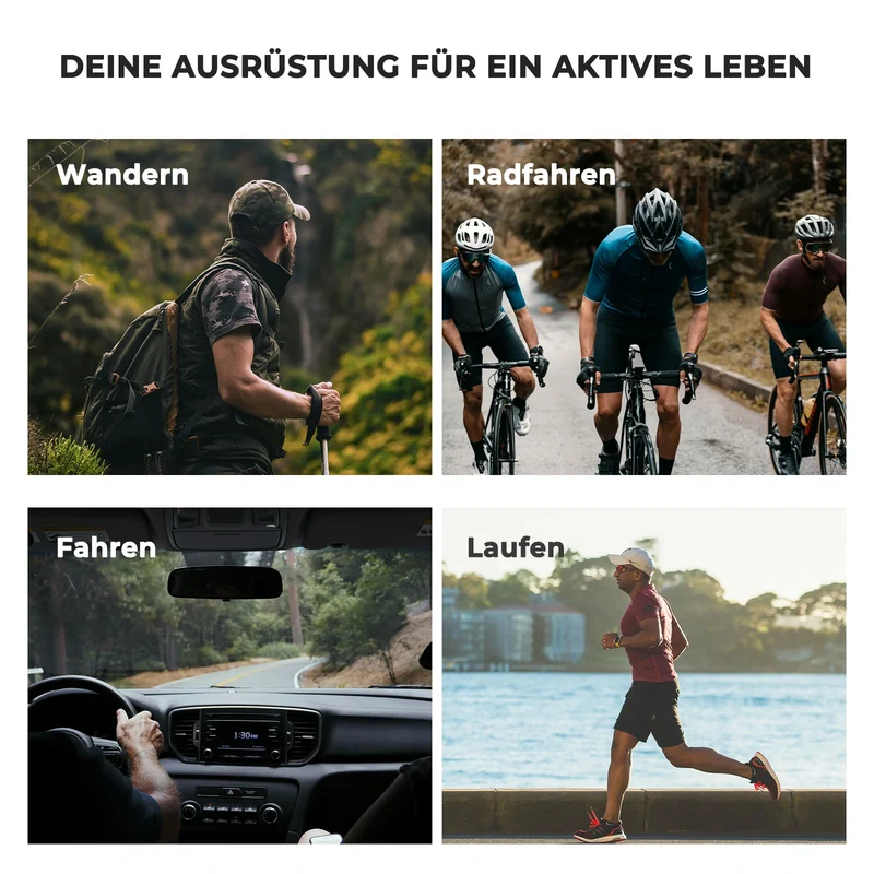 Fahrradhandschuhe – Stoßdämpfend & Atmungsaktiv, Touchscreen-kompatibel