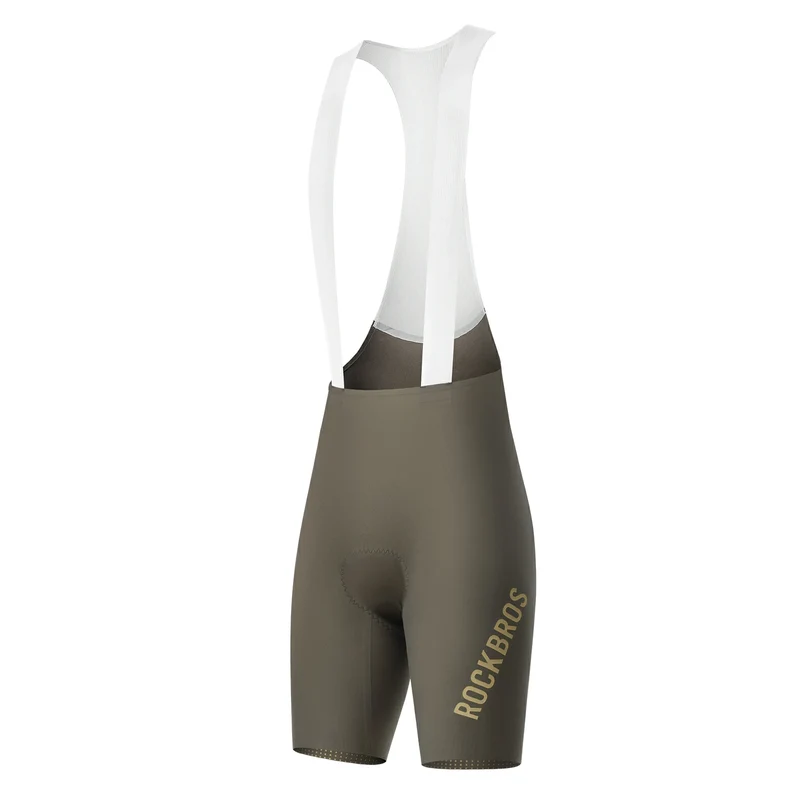 Herren Radlerhose mit Träger Gepolstert, Fahrradhose Kurz, Atmungsaktive schnelltrocknende