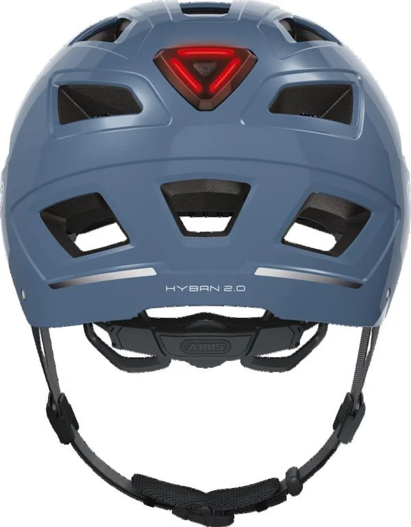 Abus Hyban 2.0 Glacier Blue mit LED-Rücklicht