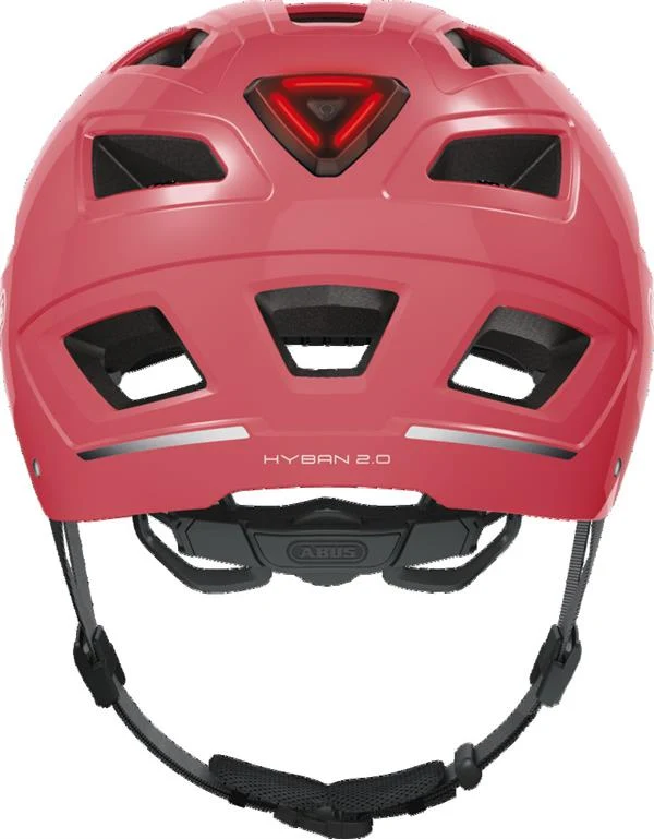 Abus Hyban 2.0 Living Coral mit LED-Rücklicht