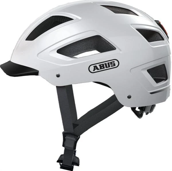 Abus Hyban 2.0 Polar White mit LED-Rücklicht