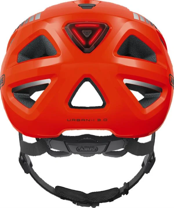 Abus Urban-I 3.0 Signal Orange mit LED Rücklicht