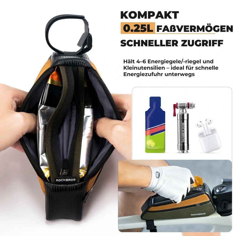 Fahrrad Oberrohrtasche für Schnellen Zugriff Kratzfest & Abriebfest