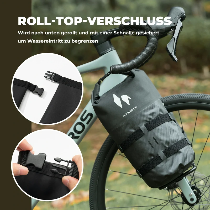 100% Wasserdichtes Gepäckträgertasche Gepäckträger für Vordergabel 7L AS-156 RideMate