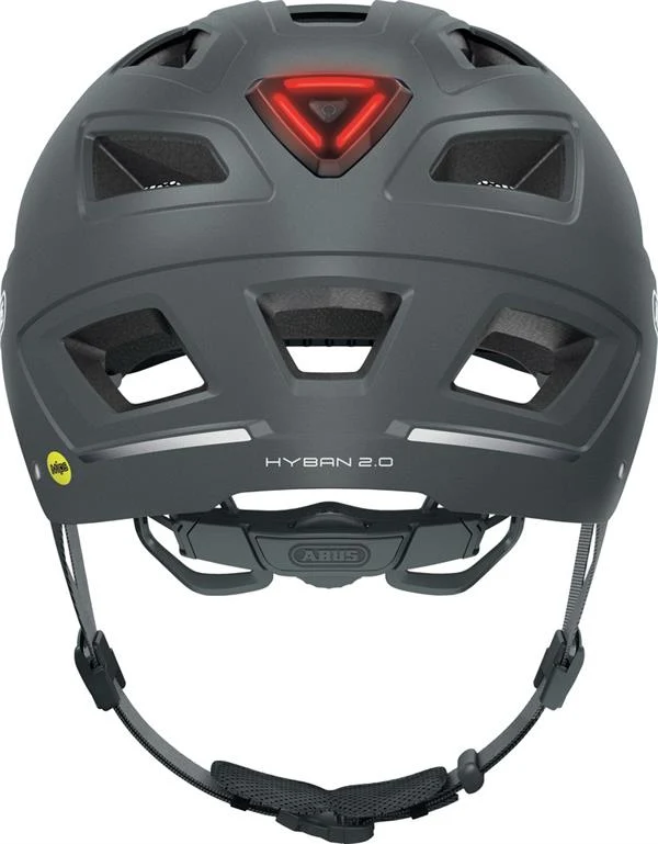 Abus Hyban 2.0 Mips Titan mit LED-Rücklicht
