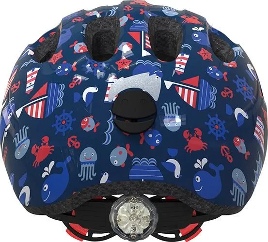 Abus Smiley 2.1 Blue Maritim mit LED Rücklicht