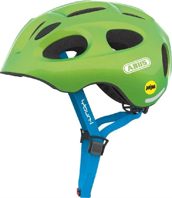 Abus Youn-I Sparkling Green Mips mit LED Rücklicht