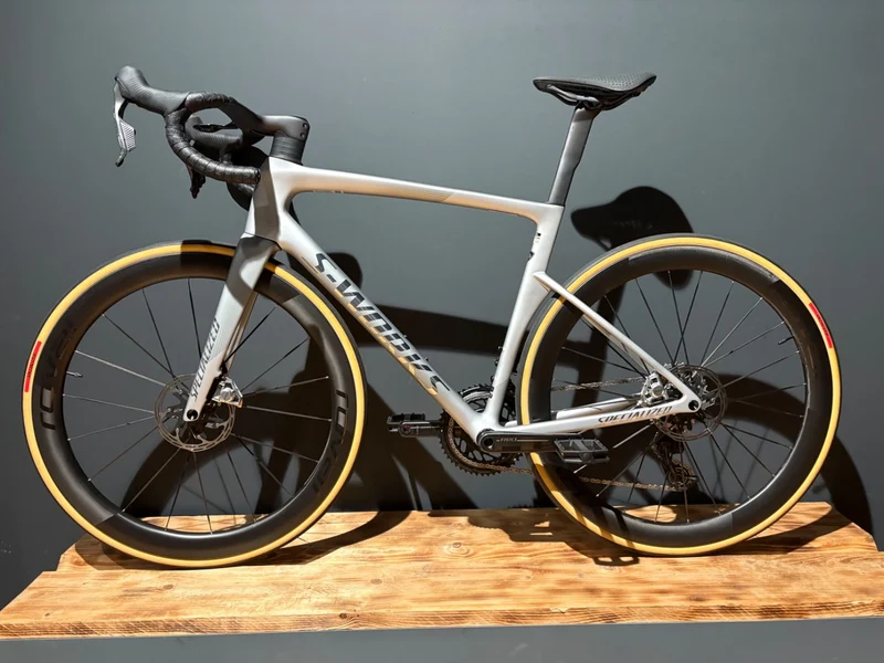 Specialized Tarmac SL9 SW AXS Satin Silver Dust / Gloss Chrome | B-Ware | 56