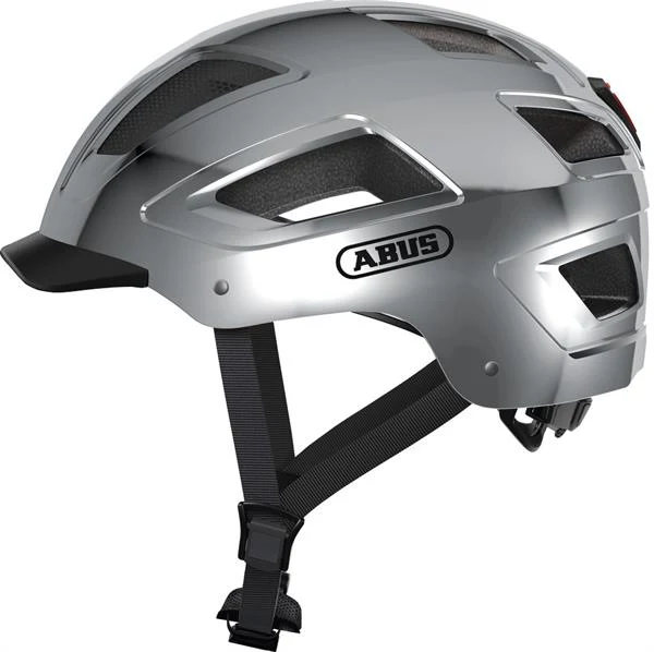 Abus Hyban 2.0 Chrome Silver mit LED-Rücklicht