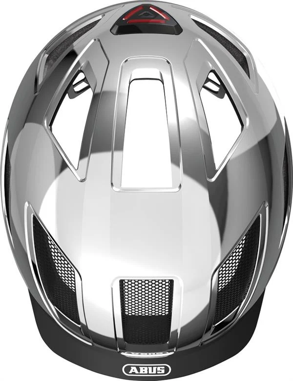 Abus Hyban 2.0 Chrome Silver mit LED-Rücklicht
