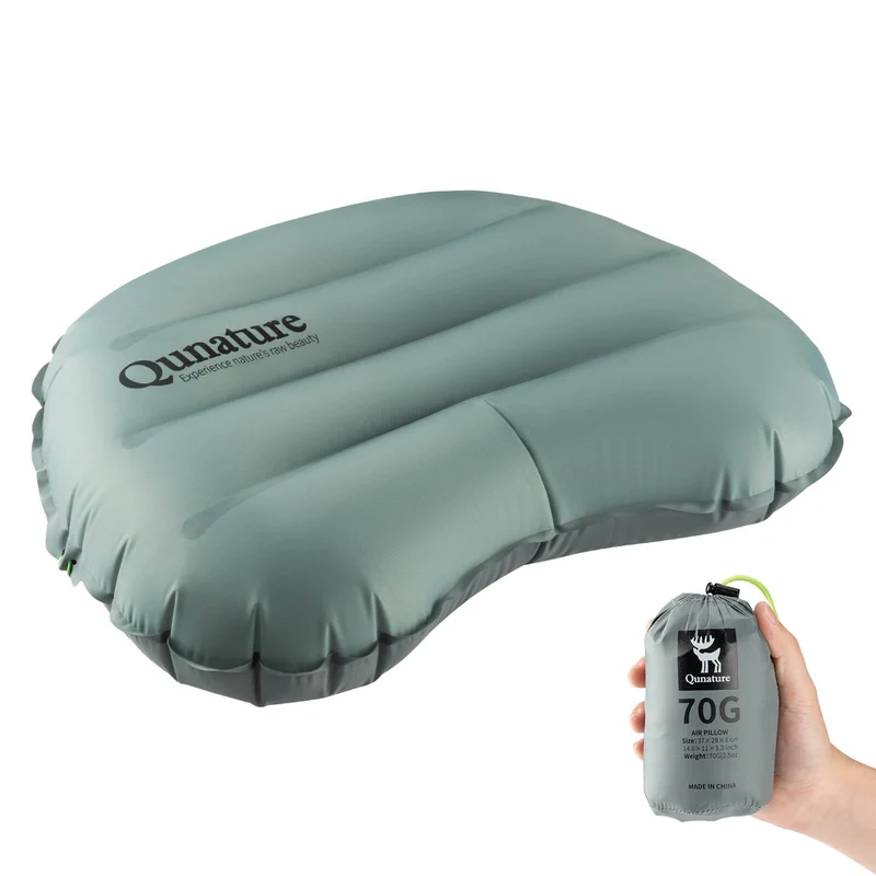 Qunature Aufblasbares Camping Kissen für Outdoor Wandern
