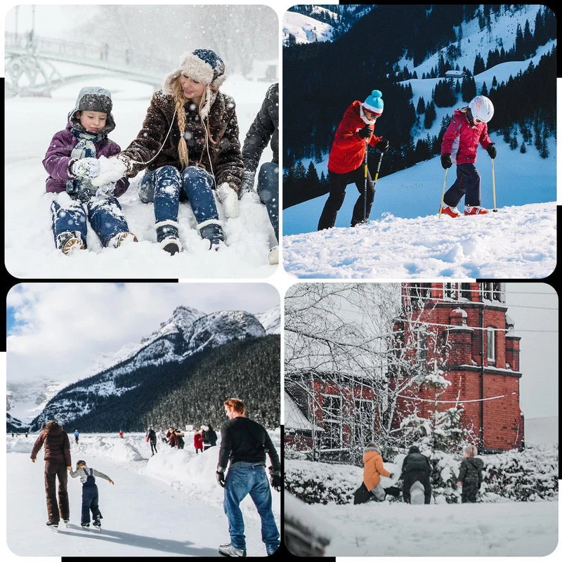 Qunature Skisocken Kinder Thermosocken 1 Paar für Winter-Sports aus Merinowolle