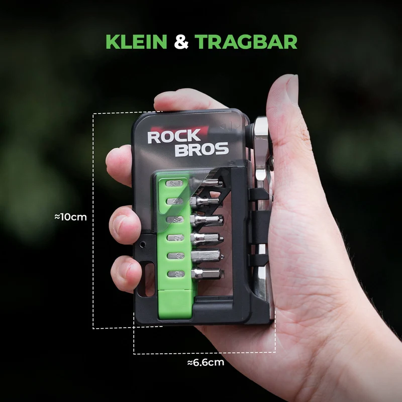 ROCKBROS Magnetisches Fahrradwerkzeugset mit Ratschenschlüssel