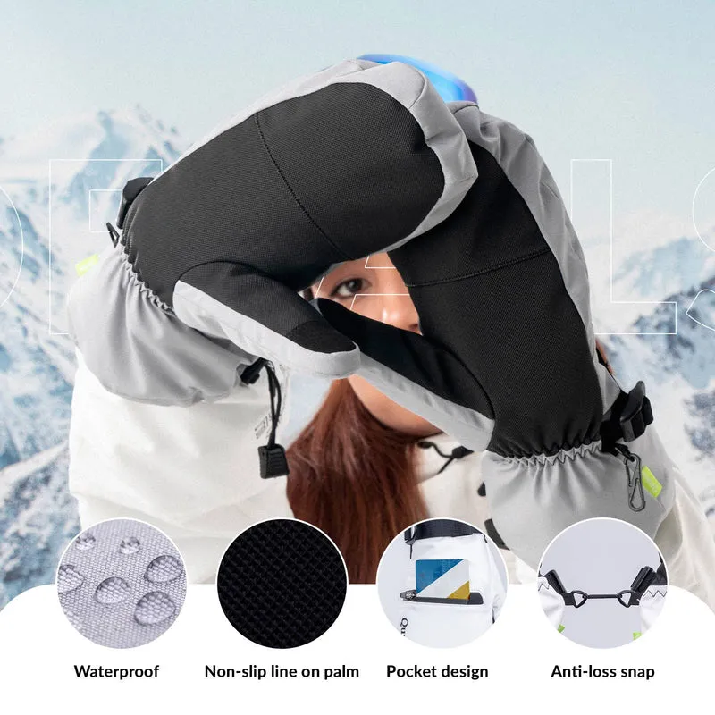 Qunature Wasserdichte Skihandschuhe XS-XL