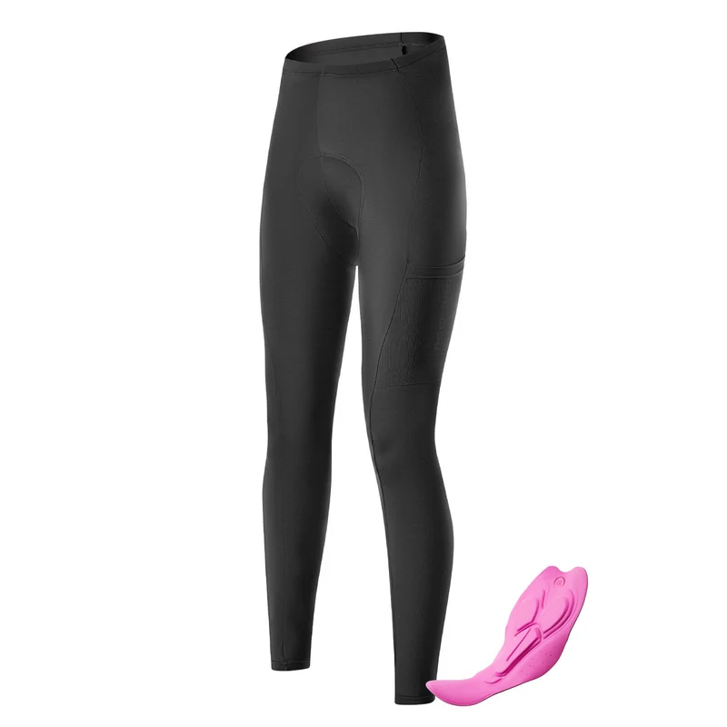 Fahrradhose Lange Radlerhose Gepolstert Atmungsaktiv Damen