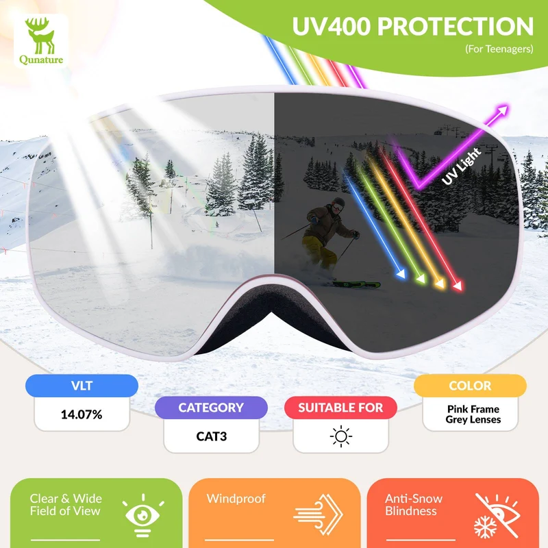 Qunature OTG Anti-Fog Skibrille Unisex
