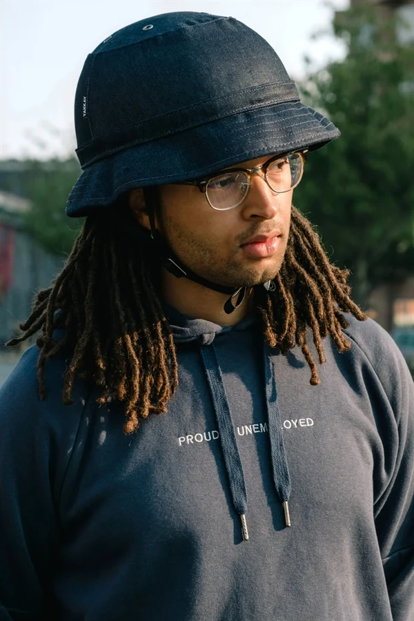 Yakkay Black Helmet + Yakkay Tokyo Denim Cover