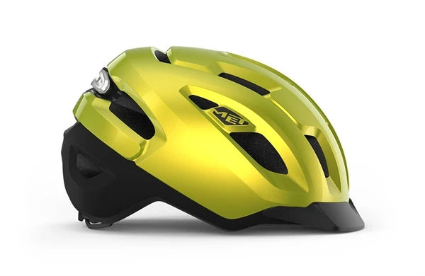 Met Urbex Mips Lime Yellow Metallic