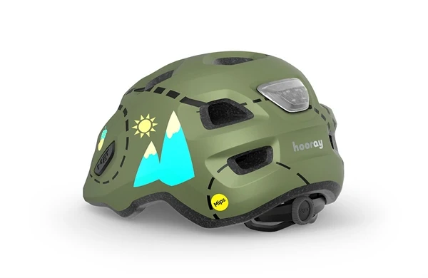 Met Hooray Mips Green Forest Glossy Grønt spænde