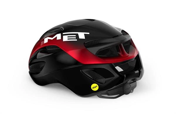 Met Rivale Mips Black Red Metallic Glossy
