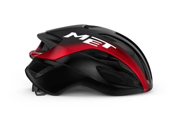 Met Rivale Mips Black Red Metallic Glossy