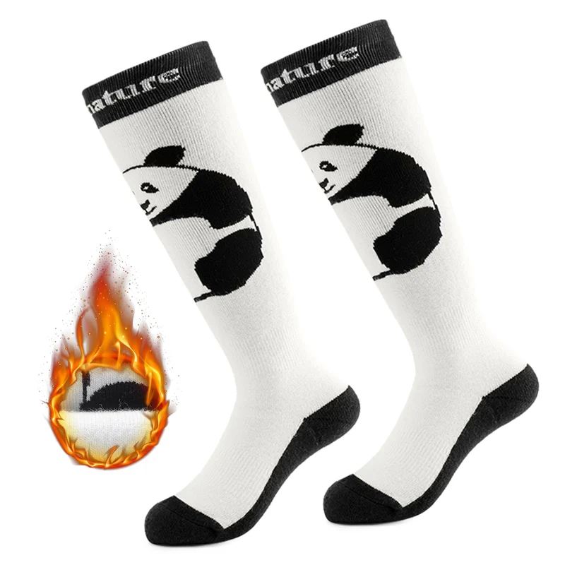 Qunature Skisocken Kinder Thermosocken 1 Paar Winter