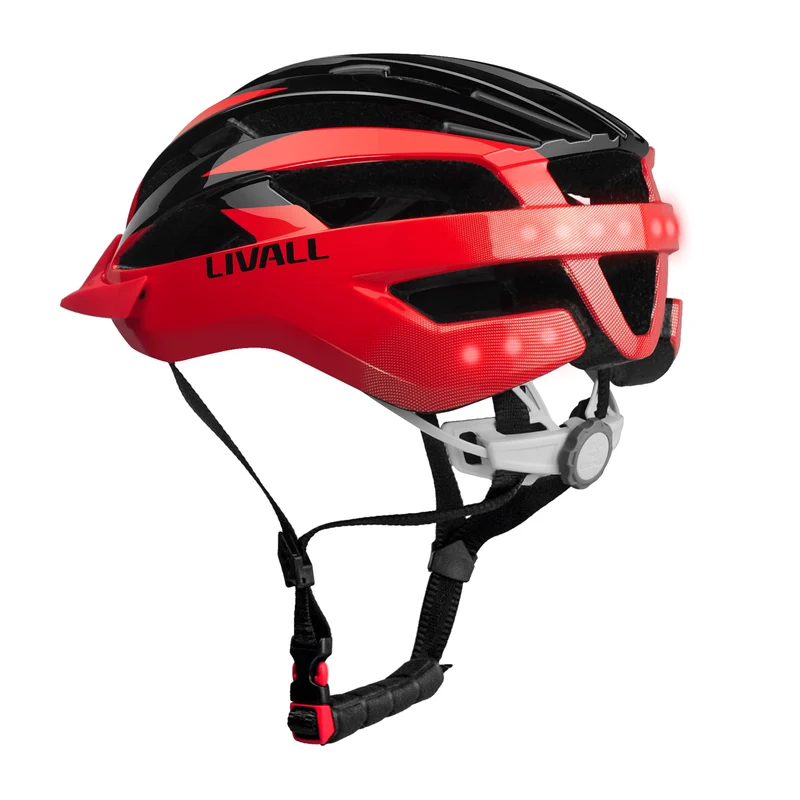 Livall MT1 Neo Red Black Bluetooth Led