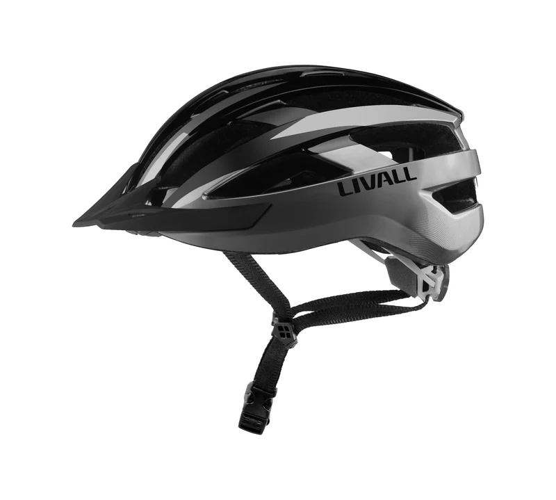 Livall MT1 Neo Silver Black Bluetooth Led