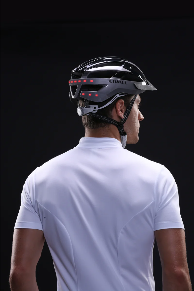 Livall MT1 Neo Silver Black Bluetooth Led
