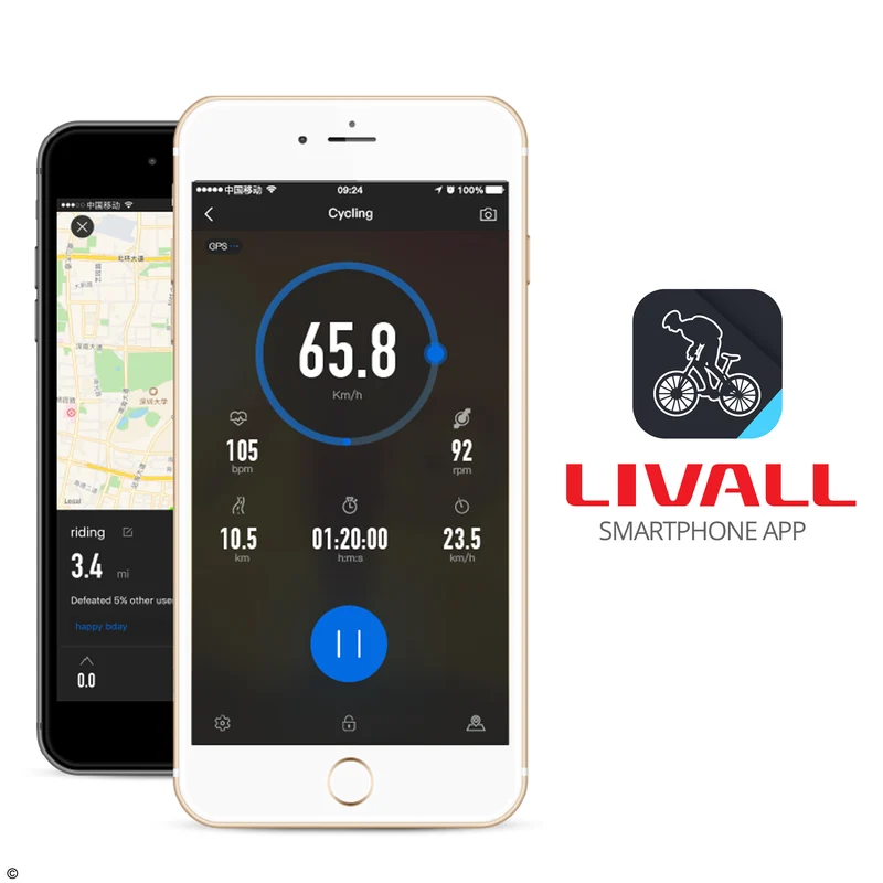 Livall MT1 Neo Black Bluetooth Led