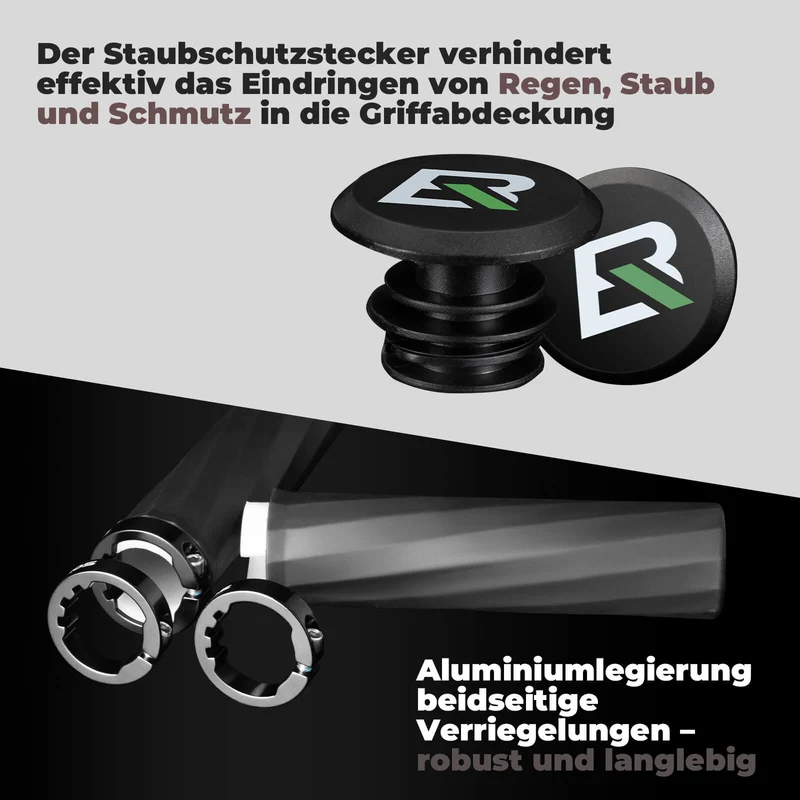 ROCKBROS Fahrradgriffe rutschfest Doppelverschluss 22,2mm