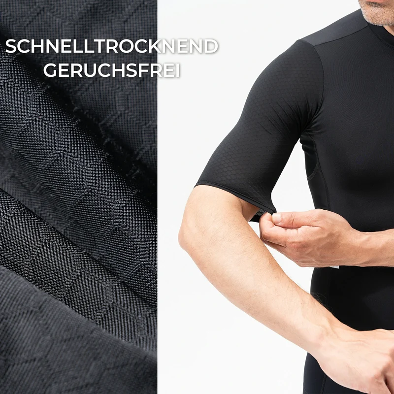 ROAD TO SKY Herren Radtrikot Kurzarm mit Taschen
