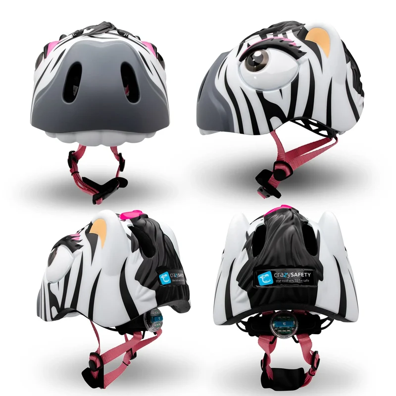 Crazy Safety White Zebra mit LED Rücklicht