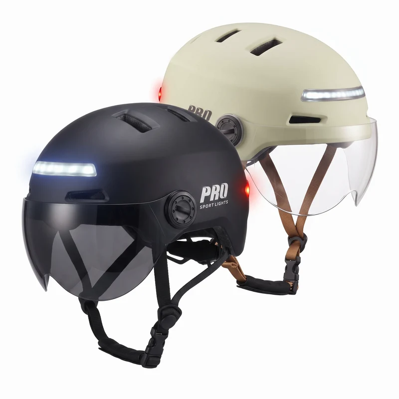 Pro Sport Lights ClearView Fietshelm NTA 8776 – 2 Vizieren, Oorwarmers Optioneel