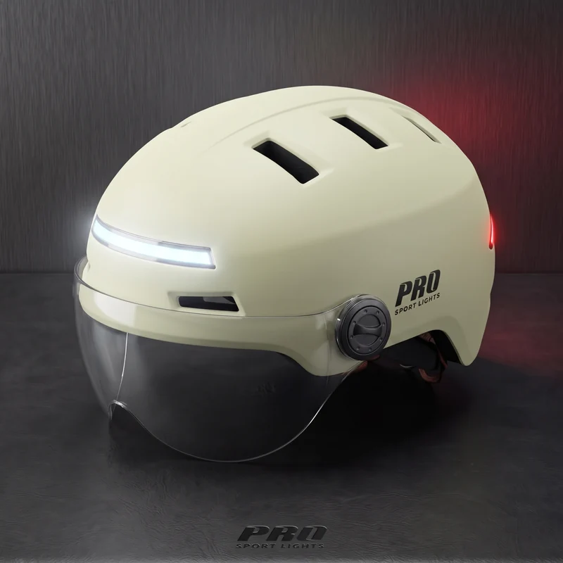 Pro Sport Lights ClearView Fietshelm NTA 8776 – 2 Vizieren, Oorwarmers Optioneel