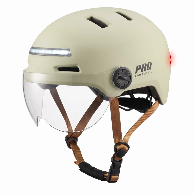 Pro Sport Lights ClearView Fietshelm NTA 8776 – 2 Vizieren, Oorwarmers Optioneel