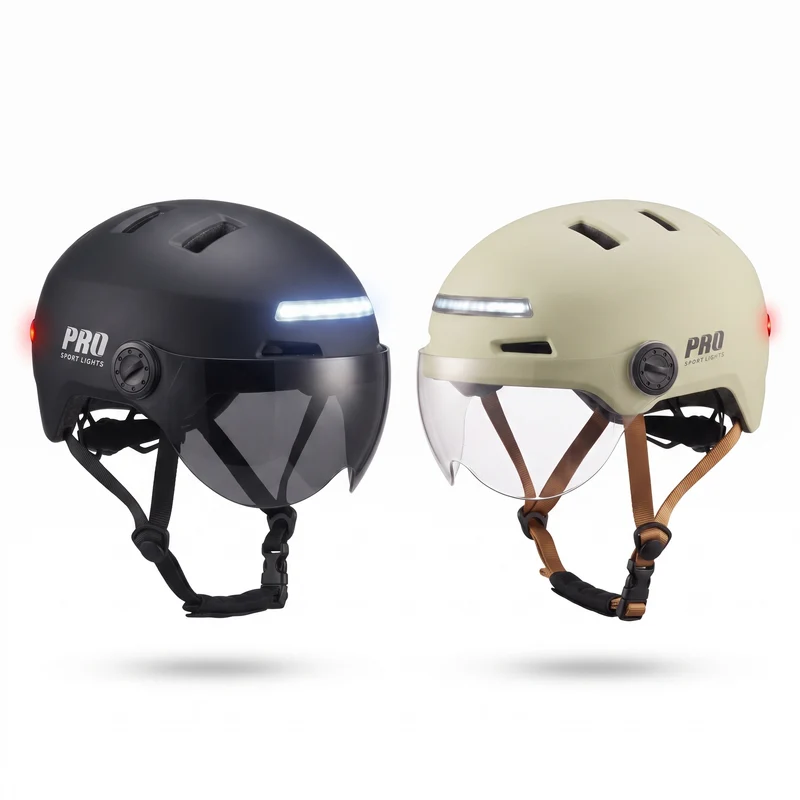 Pro Sport Lights ClearView Fietshelm NTA 8776 – 2 Vizieren, Oorwarmers Optioneel