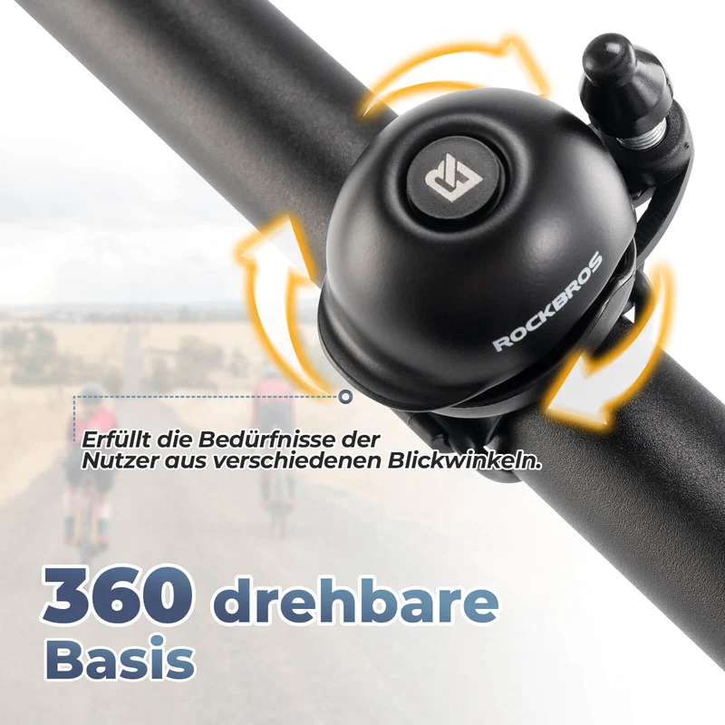 Fahrradklingel 360-Grad-Drehung für 22-34mm Lenker